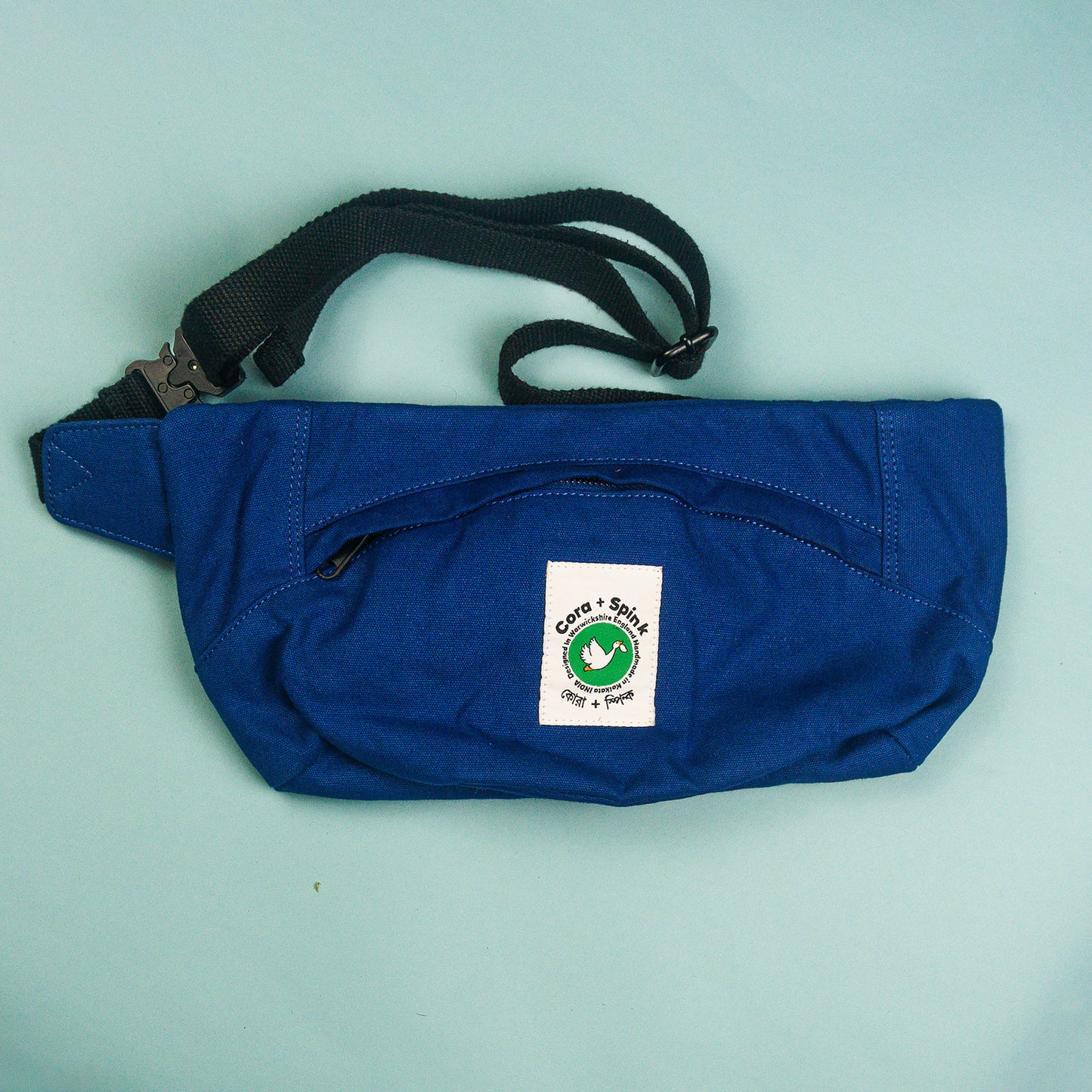 Cora + Spink Tiger Bum Bag in Navy