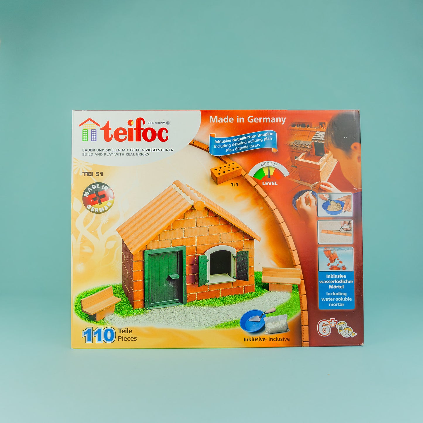 Teifoc Large House Brick and Mortar Construction Kit