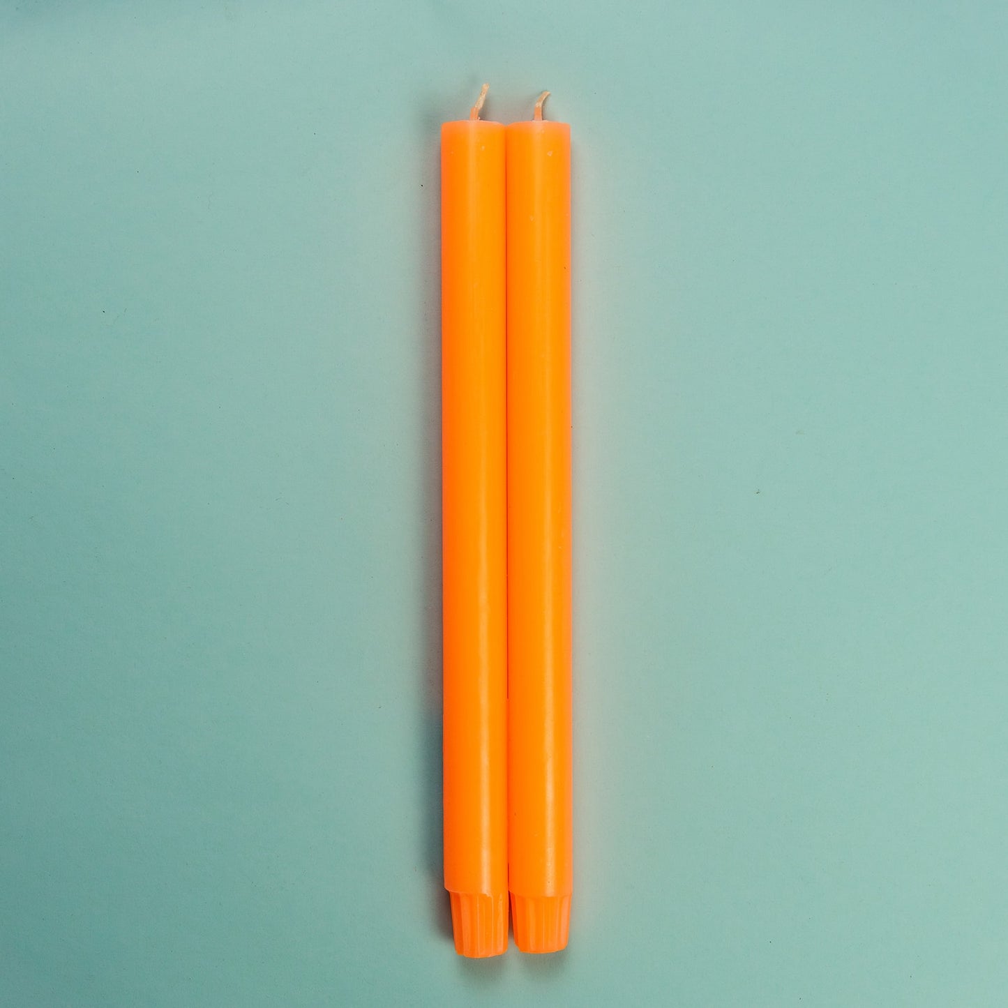 True Grace Pair of Dining Candles - Tangerine