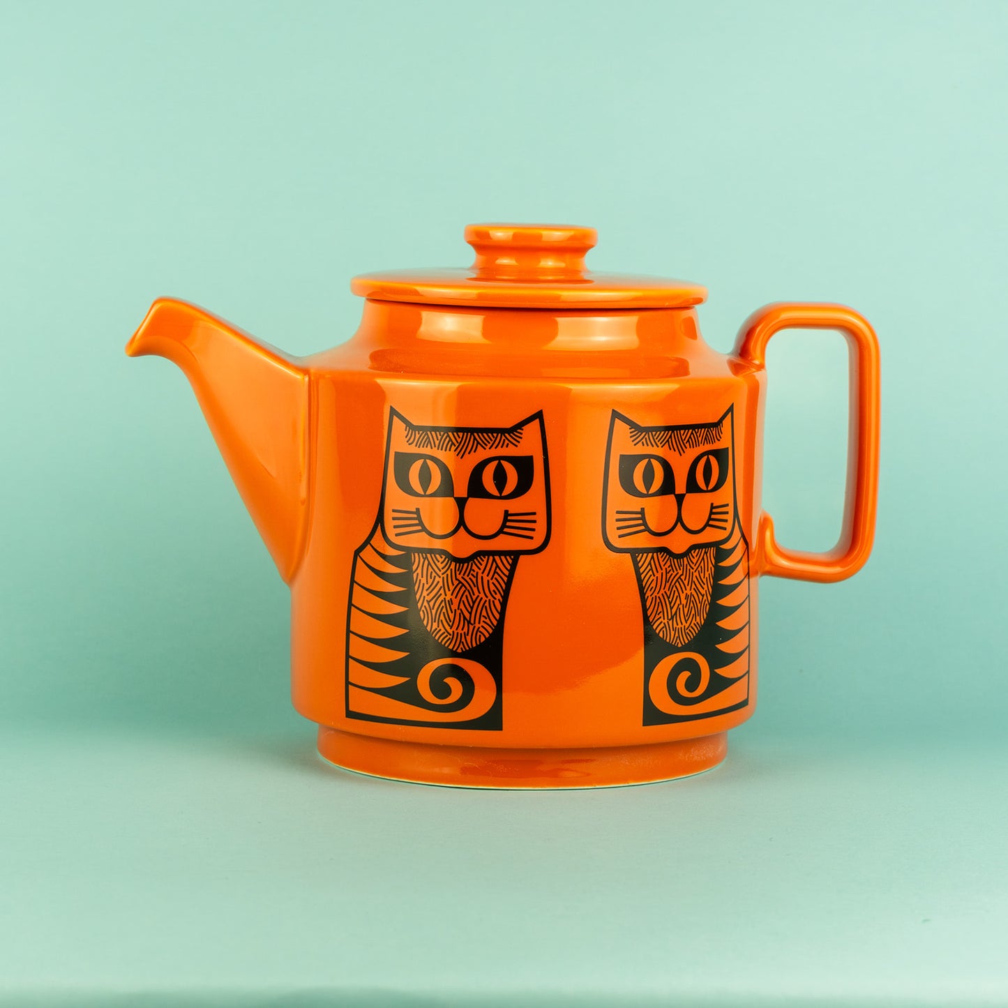 Magpie x Hornsea Cat Teapot Orange