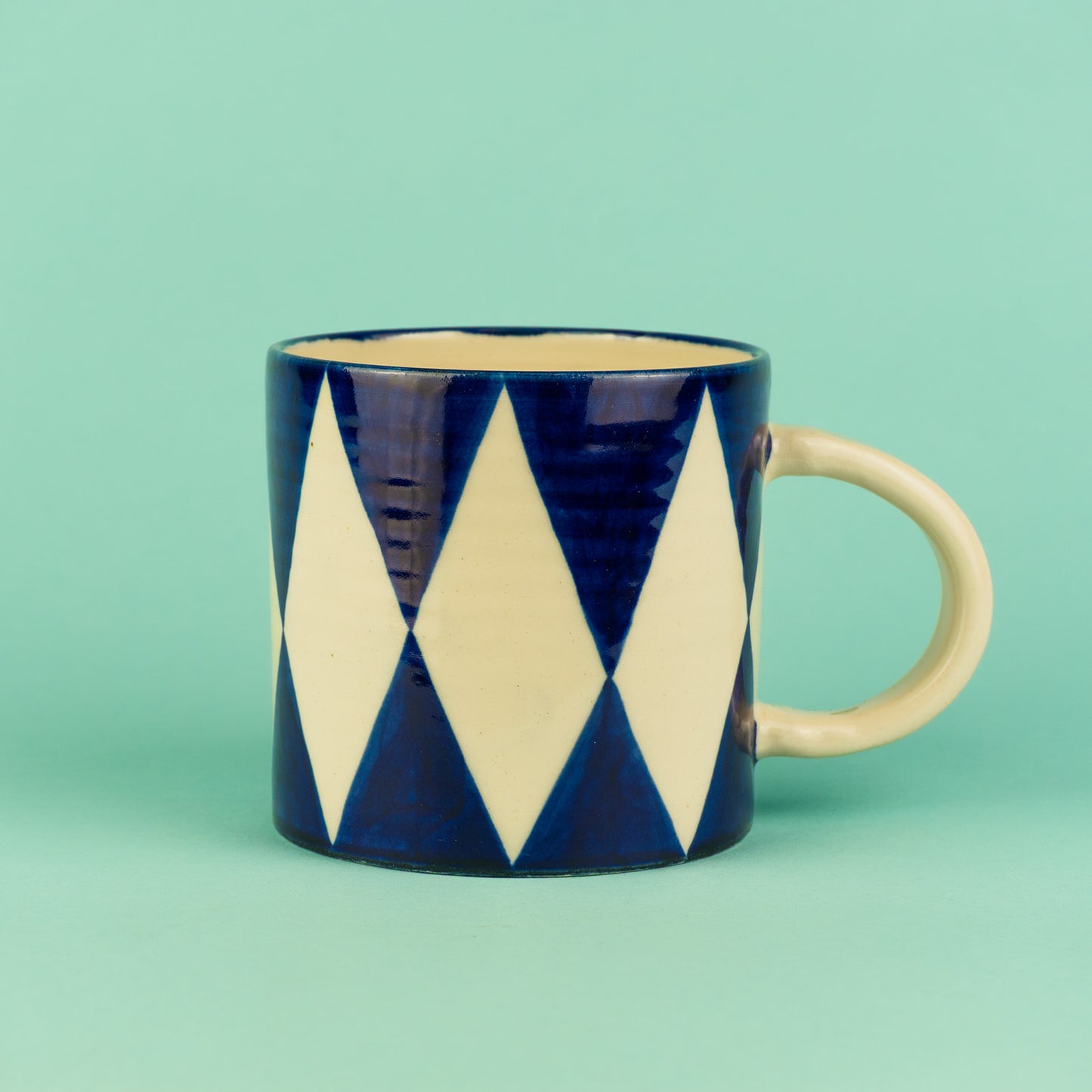 Paige Mitchell Diamond Mug Blue
