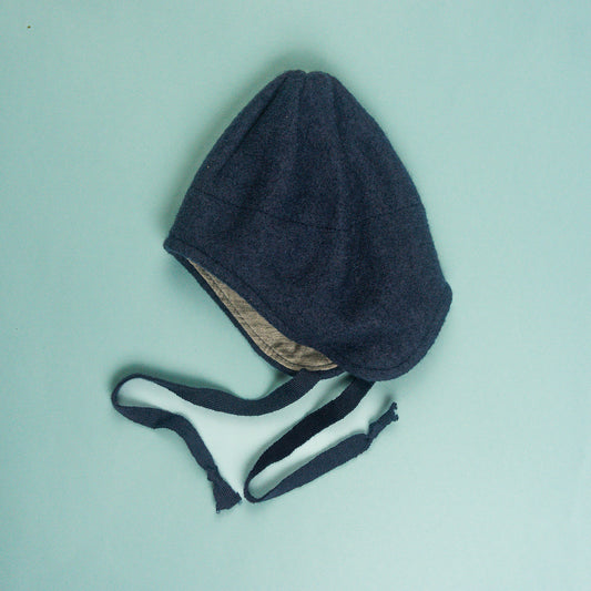 Boiled Wool Hat - Indigo