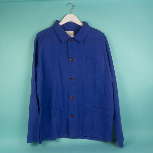 Uskees #3001 Buttoned Overshirt - Ultra Blue