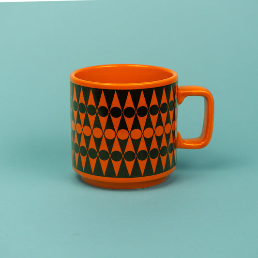 Hornsea Mug - Backgammon Orange