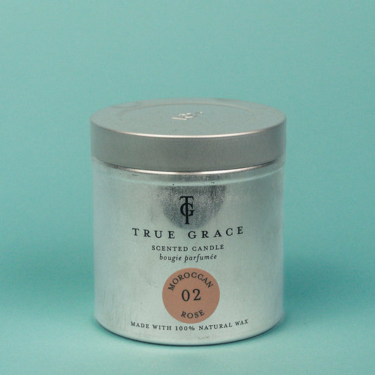 True grace moroccan rose tin candle