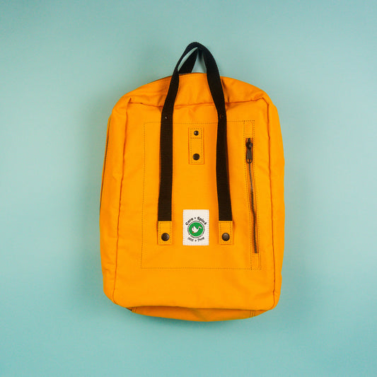 Cora + Spink Poly Backpack in Orange