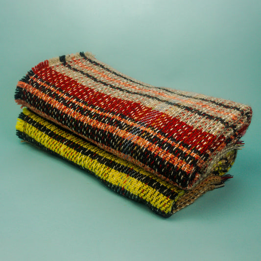 recycled wool blanket rug