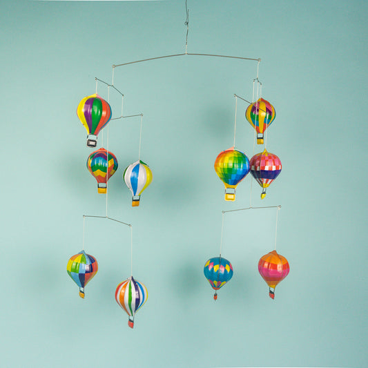 Hot Air Balloon Tin Mobile