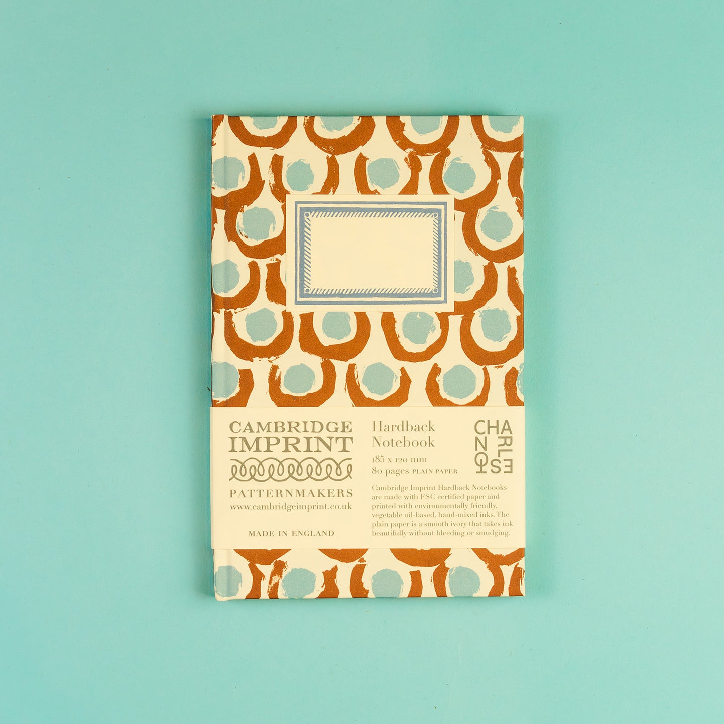 Hardback Small Notebook Charleston Loop and Spot