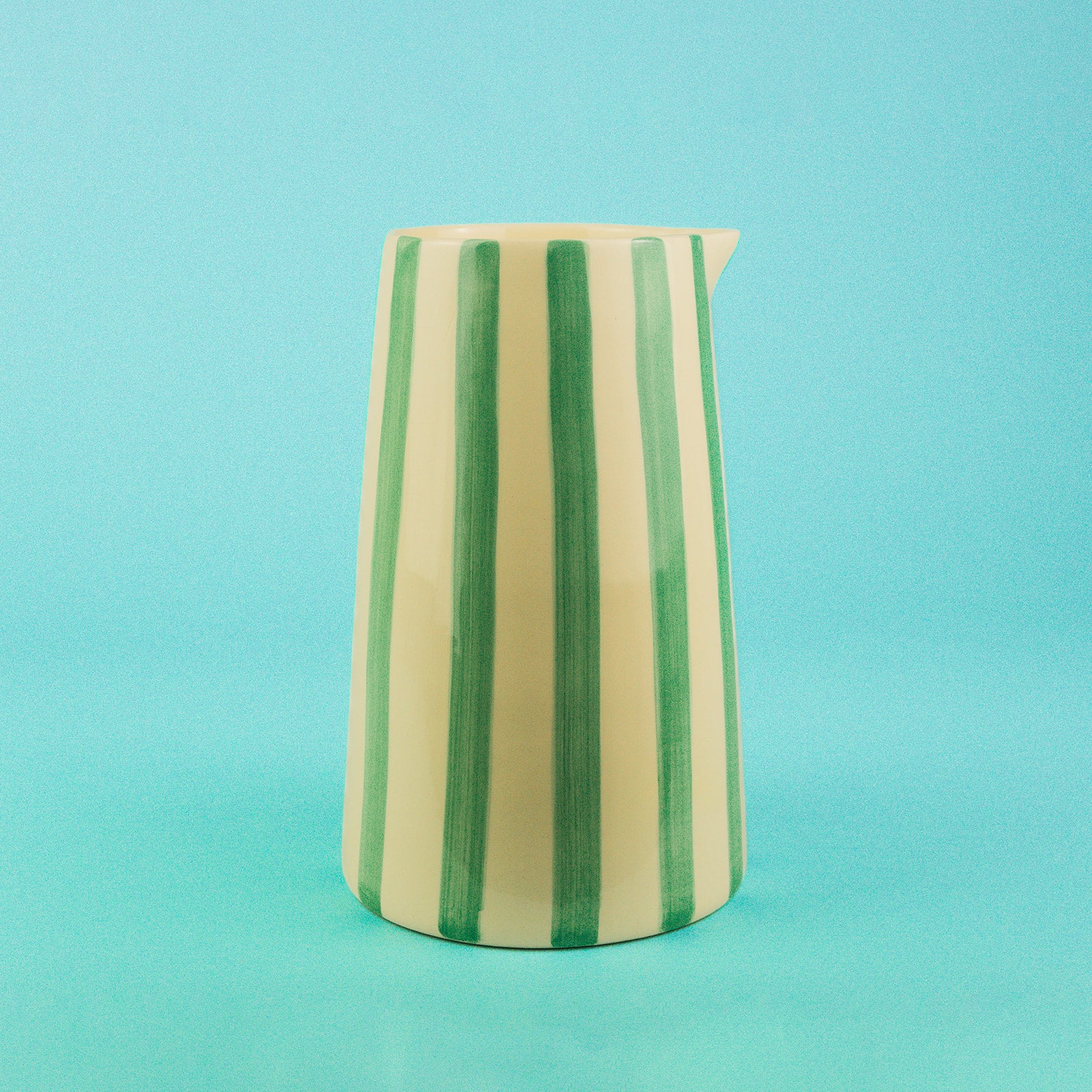 Musango Striped Ceramic Jug Green – Vermilion Stores