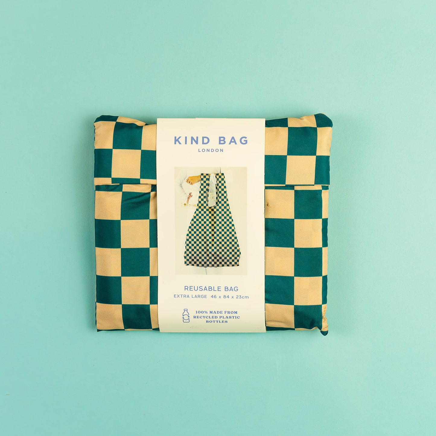 Medium Checked Green Kind Bag