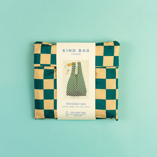 Medium Checked Green Kind Bag