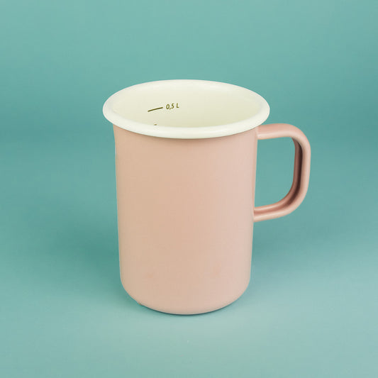 Enamel Measuring Cup Pink