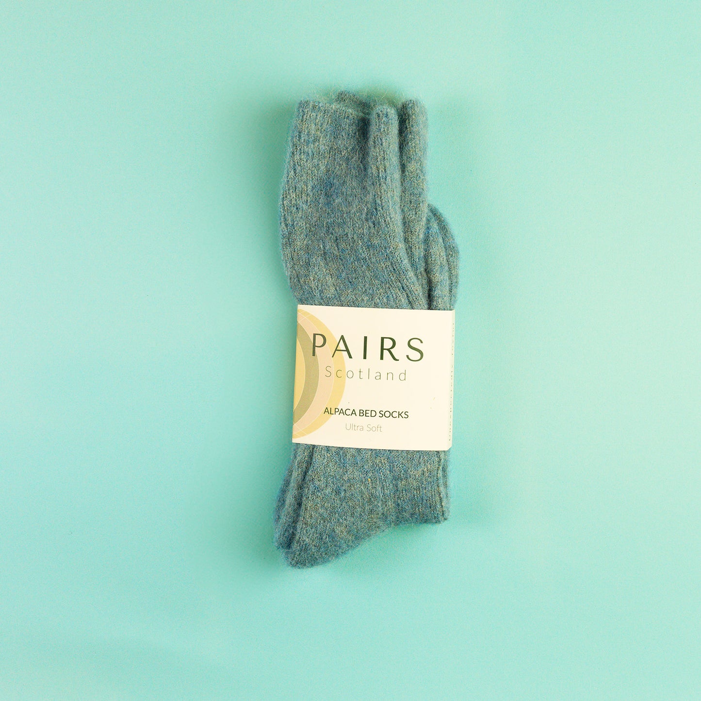 Pairs Scotland Alpaca Bed Socks Blue