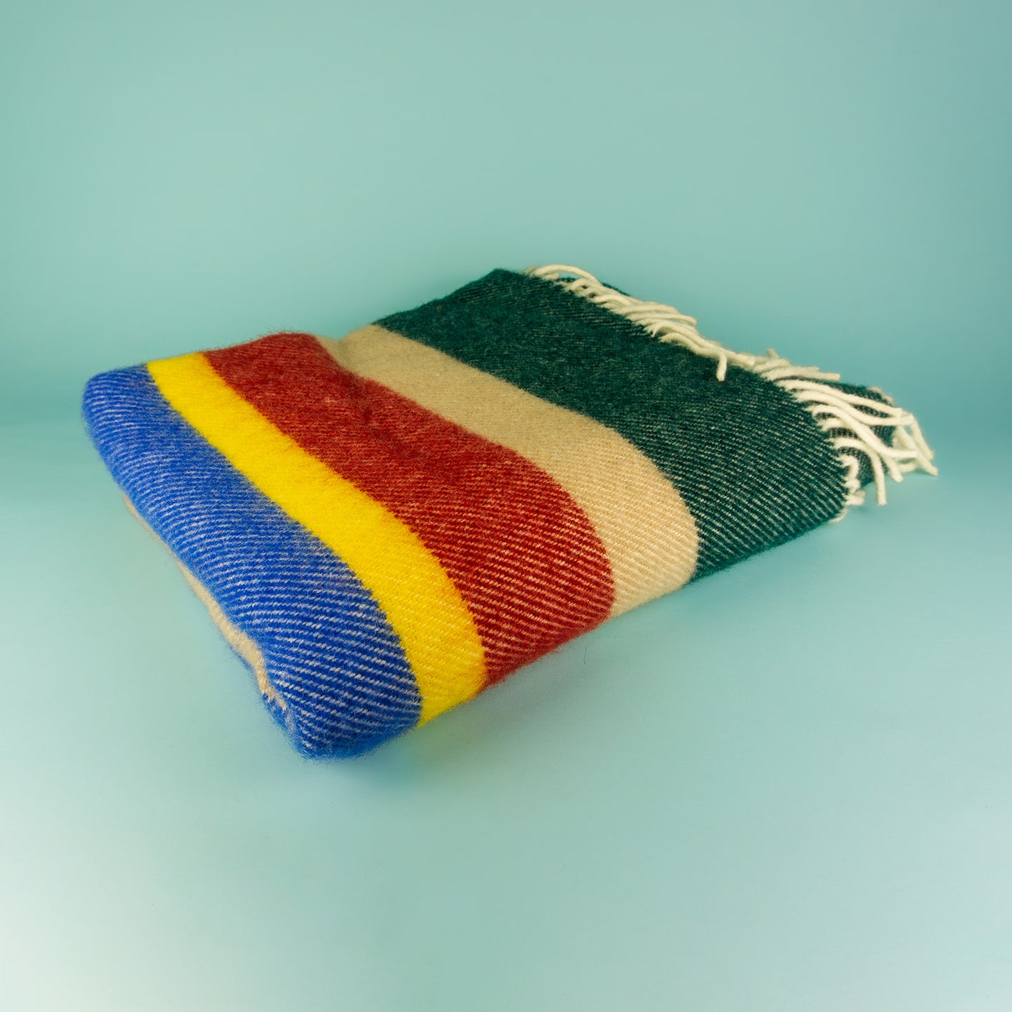 Pure New Wool Striped Blanket