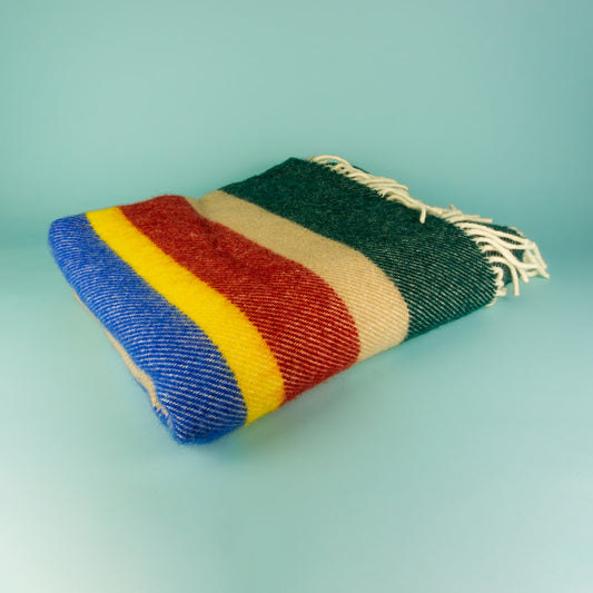 Pure New Wool Striped Blanket