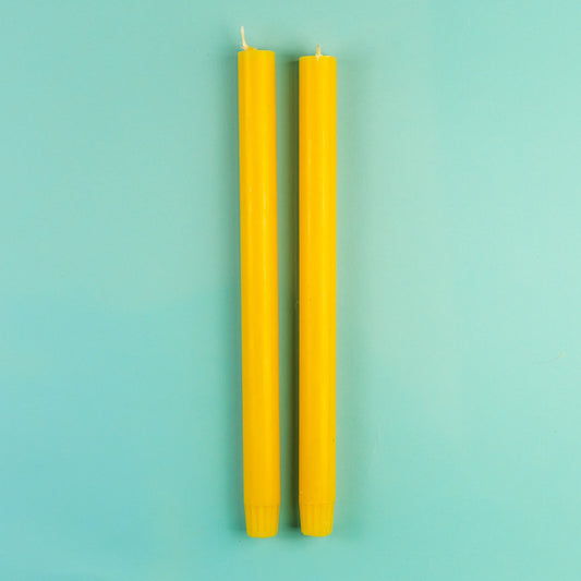 True Grace  Pair of Dining Candles - Honey